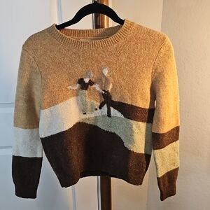 Stylish Women's Sweater with Scene